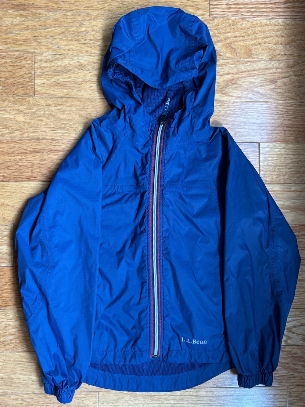 L.L. Bean Kids Blue Hooded Raincoat & Shell Pant 6X-7